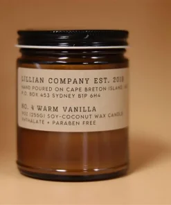 Lillian Co – Warm vanilla Candle, 9oz