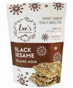 Eve’s Crackers: Black Sesame Crackers – 108g
