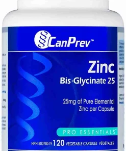 Can Prev Zinc Bisglycinate 25mg, 120vcap