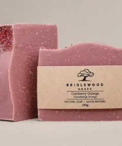 Bridlewood Soaps – Cranberry Orange Soap Bar, 150g