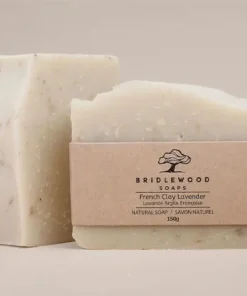 Bridlewood Soaps – French Clay Lavender Bar Soap, 150g
