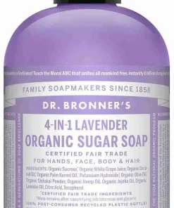 Dr. Bronner’s Organic Sugar Pump Soap: Lavender – 355mL