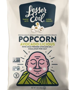 Lesser Evil – Organic Popcorn: Avocado, 142g