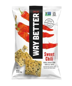 Way Better Snacks Sweet Chili Whole Grain Tortilla Chips – 156g
