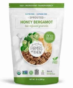 One Degree Sprouted Honey Bergamot Tea-infused granola, 283g