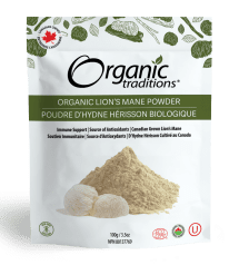 Organic Traditions Lion’s Mane Powder, 100g