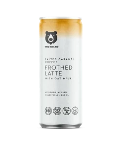 Two Bears – Frothed Salted Caramel Oat Milk Latte, 207ml
