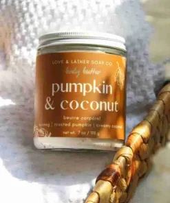 Love & Lather Soap Co. – Pumpkin & Coconut Whipped Body Butter, 198g