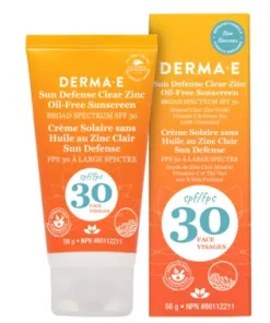 Derma E Sun Defence Zinc Clear Sunscreen SPF30, 113g