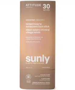 Attitude Living – Sunly Tinted Mineral Sunscreen Stick Unscented, 20g